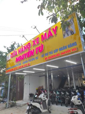 BẢNG HIỆU ALU CỬA HÀNG XE MÁY TẠI DĨ AN