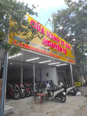BẢNG HIỆU ALU CỬA HÀNG XE MÁY TẠI DĨ AN