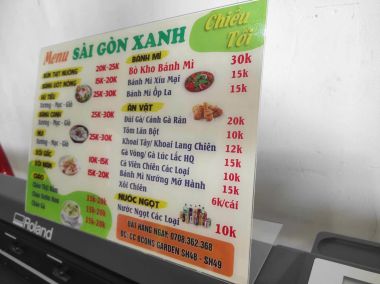 MENU QUÁN