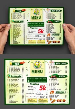 THIẾT KẾ - IN MENU