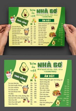 THIẾT KẾ - IN MENU