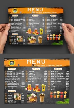 THIẾT KẾ - IN MENU