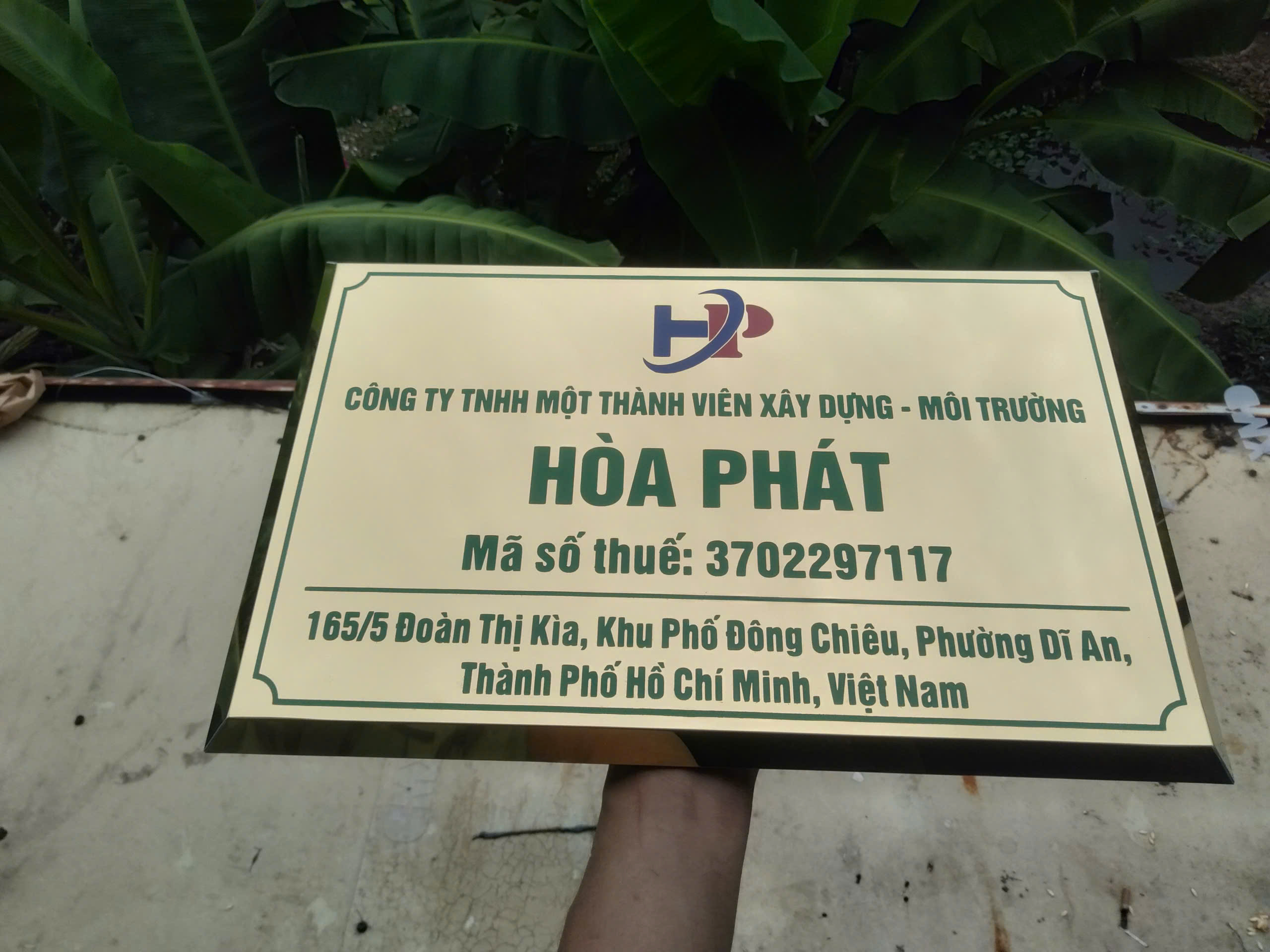 Gia Công Bảng Tên Công Ty, Bảng Số Nhà Inox Vàng Gương Chuyên Nghiệp Tại TP.HCM