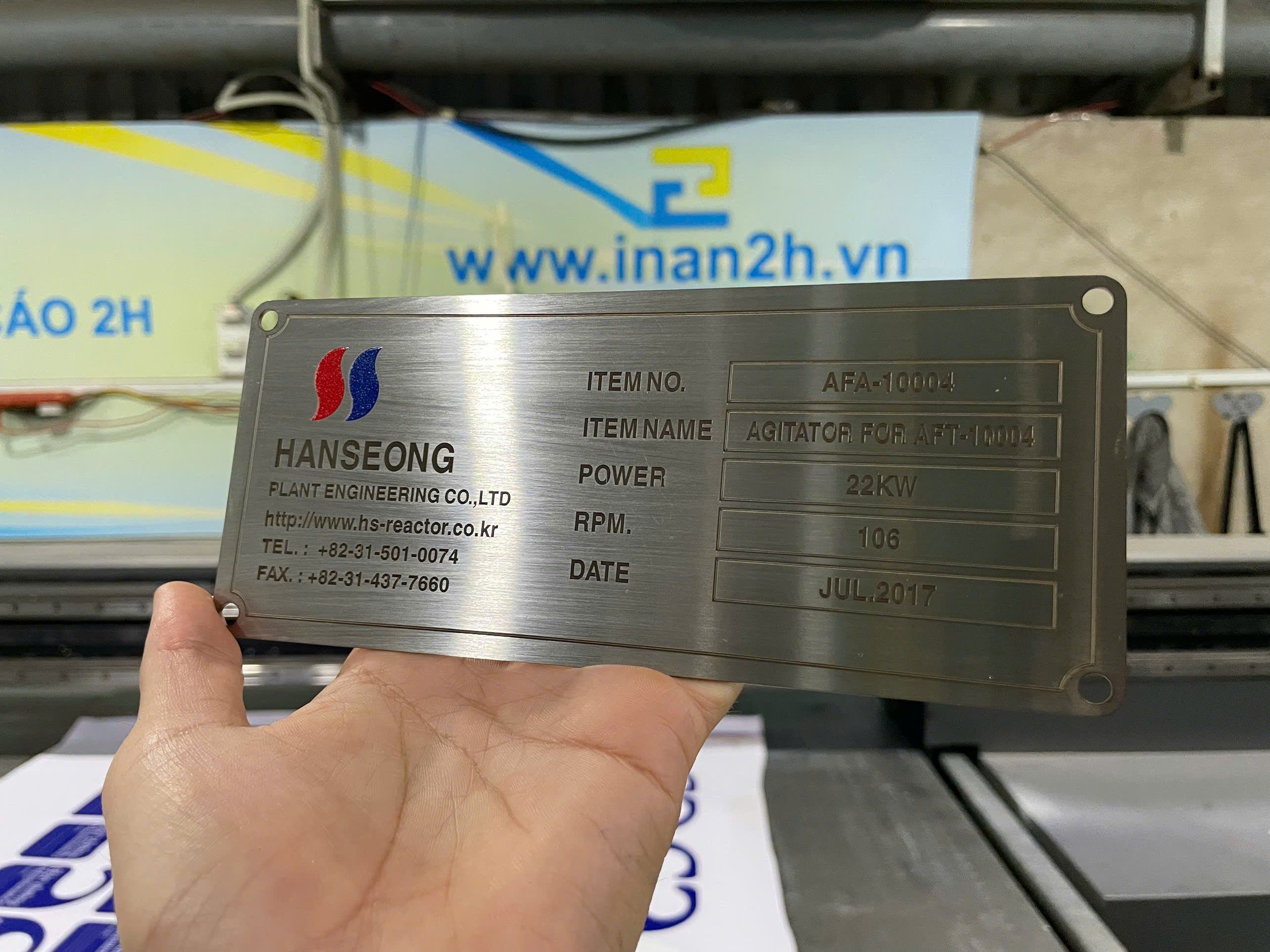 Nhận Làm Bảng Tem Inox